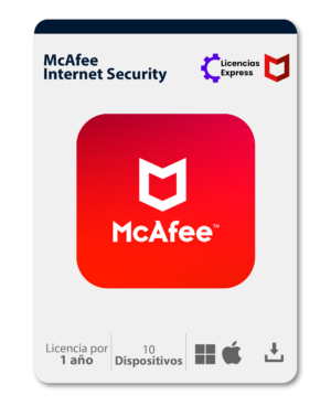 McAfee Internet Security - 1 año – 10 Dispositivos